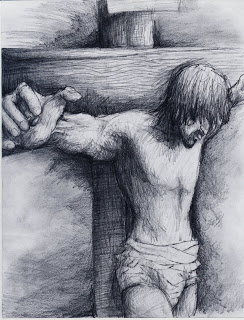 Jordan Brame - Christ on the cross - pencil.jpg